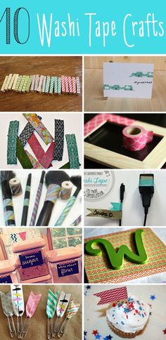 ten washi tape crafts that are easy to make and fun for the whole family