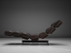 the reclining chair is made out of leather