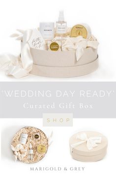 the wedding day ready gift box is shown