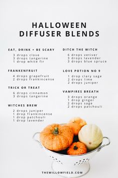 halloweendiffuserblends Halloween Diffuser Blends, Halloween Diffuser, Diffuser Decor, Fall Essential Oils, Fall Diffuser Blends, Essential Oil Remedy, Essential Oil Diffuser Blends Recipes, Young Living Essential Oils Recipes, Essential Oils Diffuser