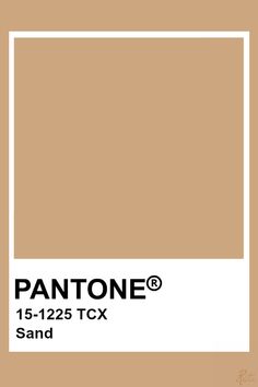 pantone's tan color is shown with the text pantone 6 1 / 3 tc