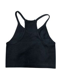 Everyone needs at least one of these go to Thick Rib Essential Racerback Halter Crop Cami's. They are a One Size Fits All One size fits S-XL Perfect tank to dress up or down Fabric: 92% nylon 8% spandex Ribbed Stretch Racerback Activewear, Black Seamless T-back Tank Top, Black Ribbed Racerback Tank Top, High Stretch Black Racerback Top, Black High Stretch Racerback Top, Black Stretch T-back Crop Top, Black High-stretch Racerback Top, Casual Fitted T-back Crop Top, Casual Black T-back Activewear