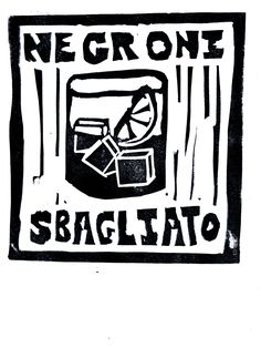 If you love a Negroni Sbagliato with Prosecco in it, this is the print for you. A rustic black and white homage to the briefly viral drink, a staple of the queer bar scene for an internet month. A perfect groan-inducing gift for your friendly neighborhood lesbian, or just great kitchen or wall art. Negroni Tattoo, Linocut Logo, Negroni Drawing, Cocktail Linocut, Negroni Illustration Art, Vintage Negroni Poster, Bar Scene, Stamp Printing, Negroni