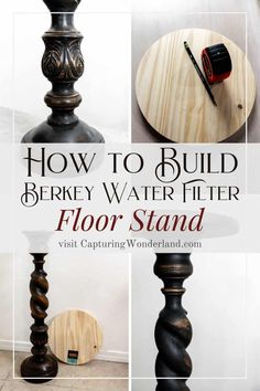 how to build a berky water filter floor stand for your home or office