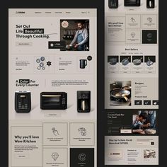 an image of a website design for a kitchen appliance