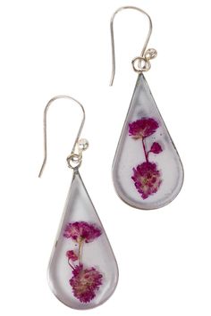 Purple Rain Flower Earrings - Ten Thousand Villages Wool Weaving, Chain Scarf, Candle Wall Decor, No Rain No Flowers, Accessories Bags Purses, Dangling Earrings, Traditional Crafts, Purple Rain, Tea Accessories