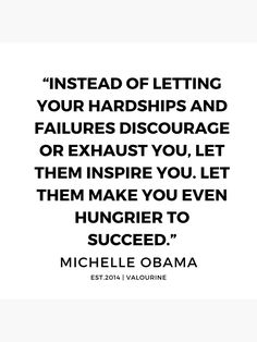 "8 | 191112 | Michelle Obama Quotes" Poster by QuotesGalore | Redbubble What If I Fail Quote, Fearless Quotes, Perseverance Quotes, Value Quotes, Block Art