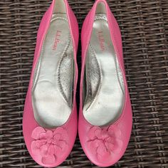 Ballet Pink Flats Flower Girl Size 4.5 Pink Flats, Ballet Pink, L L Bean, Kids Shoes, Flower Girl, Dress Shoes, Kids Shop, Ballet, Size 4