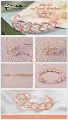 the instructions for how to make a beaded headband with swarong beads