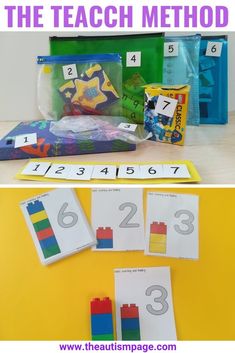 the teach method for learning numbers with legos