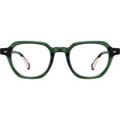 Take the fashion-forward route in these quirky square glasses. Made from glossy hand-polished acetate the eyeglasses features a rounded square shape and flattened rim top. This look is an eye-catching choice as both glasses and sunglasses. | Zenni Square Prescription Eyeglasses Green Plastic Beige Square, Green Glasses, Rim Design, Zenni Optical, Square Eyeglasses, Kids Glasses, Oval Face Shapes, Oval Face, Clip On Sunglasses