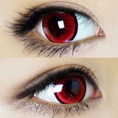 Red Iris Eye, Red Eye Contacts, Halloween Eye Contacts, Red Eyes Contacts, Dark Red Eyes, Red Contact Lenses, Cat Eye Contacts, Demon Makeup