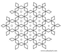 an image of a snowflake that is drawn in black and white