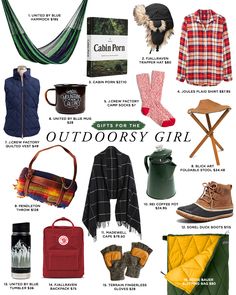 Nature Lover Gifts, Granola Girl Christmas List, Outdoorsy Gift Ideas, Glamping Aesthetic, Outdoor Gift Ideas, Gift Ideas Aesthetic, Camping Gift Ideas, Outdoorsy Girl, Camp Socks