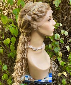 Renaissance Lucrezia Borgia Historical Blonde Lace Front Wig | Etsy Gala Hair, Fairytale Hair, Hairstyles For Brides, Night Hair, Lucrezia Borgia, Portfolio Project