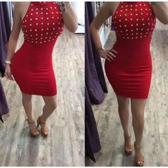 Sexy Red Dress ( Small ) Fits Amazing , Super Thick Material And Has Stretch Glamorous Red Stretch Bodycon Dress, Flirty Red Bodycon Dress For Club, Glamorous Red Stretch Mini Dress, Red Stretch Bodycon Dress For Party Season, Red Bodycon Dress For Party Season, Lady In Red Dress, High Fashion Outfits, How To Feel Beautiful, Lady In Red