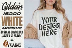 Gildan 18000 White Sweatshirt Mockup Sweatshirt Mockup Free, Hoodie Template, White Crewneck Sweatshirt, Hoodie Mockup, Bag Mockup, Sweatshirt Mockup, Blank T Shirts, White Crewneck, Photo Editing Software