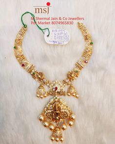 Navi Jewellery, Neckless Gold, Kanti Necklace, Haaram Designs, Chokers Gold, Big Earrings Gold, Indian Gold Jewellery Design, Temple Jewellery Earrings, 22 Carat Gold Jewellery