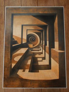 Hand made hand printed poster measures 18x24in Ships same day in a cardboard tube Let me know if I can help with anything else Illusion Kunst, Optical Illusion Art, Optical Illusions Art, Illusion Art, Cardboard Tube, Optical Illusion, Hand Print, Dali, Optical Illusions