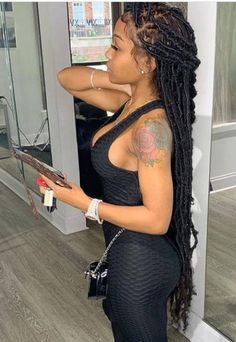 Rasta Locs, Colored Hair Roots, Hairstyle 2023, Meagan Good, Faux Locs Hairstyles, Goddess Locs, Girls Hairstyles Braids, Natural Hair Braids, African Braids Hairstyles