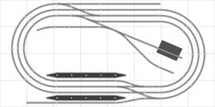 the diagram shows how to make a model train track