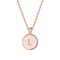 PRICES MAY VARY. Wearing an initial is a classic way to make a statement! Show off your first name, your new last name, ís name, or even alma mater! Our Alphabet Initial Pendant Necklace is 3/8" in Diameter and 18" with a 2" extender adjustable length with Lobster Clasp. Our 14K Rose Gold Plating will ensure a very long lasting brilliant finish that is nickel free, lead free and hypoallergenic. ✦ 60-DAY GUARANTEE ✦ Your happiness is our number one priority. To ensure your complete satisfaction, Affordable Necklaces, Letter Necklace Initials, Necklace For Women Gold, Letter Pendant Necklace, Initial Necklace Gold, Initial Pendant Necklace, Jewelry Images, Disc Pendant, Gold Initial