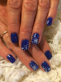 Winter Nail Art Designs, Snowflake Nail, Nail Designs Ideas, Unghie Nail Art, Fingernail Designs, Winter Nails Acrylic, Snowflake Nails, Winter Nail Art