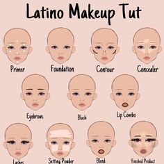 Latina Makeup Looks, Makeup Charts, Latina Makeup, Beauty Makeup Tutorial