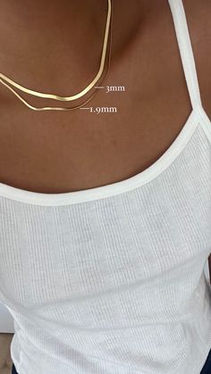 14k gold vermeil (gold-plated sterling silver). 16” + optional 2” extender. Everyday 14k Gold Choker Jewelry, Everyday Jewelry Choker With Box Chain, Everyday Jewelry Box Chain Choker, White Minimalist Snake Chain Jewelry, Minimalist White Snake Chain Jewelry, Dainty Herringbone Necklace With Box Chain, Dainty Everyday Herringbone Necklace With Box Chain, Yellow Gold Snake Chain For Layering, Dainty Snake Chain Jewelry For Layering