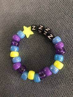 Funny Beaded Bracelets With Words, Best Friend Beaded Bracelets Funny, Matching Colors For Bracelets, Kandi Bracelets Rave Goth, Kandi Words Bracelets, Hellfire Club Clay Bead Bracelet, Rave Kandi Bracelets Starlight Shine, Good Bracelet Colors, Random Bead Bracelet