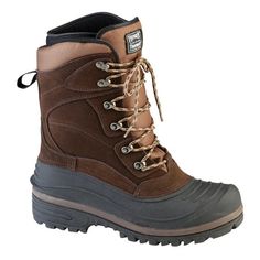 This Ranger APUN style is a versatile option for winter weather. Reaching 9-inches in height, this lace-up, non-protective toe style features an 8/4-inch removable foam liner with 400 gram Thermolite insoles for added warmth. A TPR shells makes this boot waterproof up to the stitch line. A molded heel kick helps with kick off. Underfoot an embedded steel shank supplies arch support. Get your pair today. Color: Multicolor.  Gender: male.  Age Group: adult. Winter Waterproof Brown Combat Boots, Brown Waterproof Combat Boots For Winter, Waterproof Brown Combat Boots For Winter, Weatherproof Waterproof Boots For Winter Adventure, Winter Rugged Combat Boots For Outdoor Activities, Durable Winter Work Boots For Outdoor, Rugged Insulated Lace-up Combat Boots, Winter Weatherproof Boots For Adventure, Waterproof Lace-up Combat Boots For Adventure