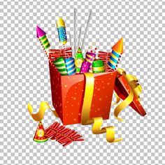 Box Filled with Colorful Firecrackers PNG Image Fire Crackers, Diwali Crackers, Blur Image Background, Blur Image, Red Gift Box, Hanuman Wallpaper, New Year's Eve Celebrations