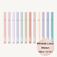 the mermaid calamir marker is shown in pastel colors