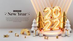 the new year is coming and it's time to celebrate with some gold decorations