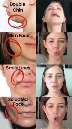 Face Massage Tutorial, Face Massage Techniques, Facial Routine Skincare, Chin Exercises, Facial Massage Routine, Face Yoga Exercises, Face Yoga Facial Exercises, Facial Routines, Face Skin Care Routine