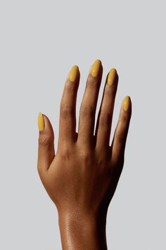 Modern Allure: Short Nails Dark Skin with Chic Simple Nail Designs Short Nails Dark Skin, Short Nails Dark, Mustard Nails, Nails Dark Skin, Nails Dark, Yellow Nails Design, Ochre Yellow, Vintage Nails