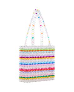 Our best selling multi-colored stripe beaded bag featuring double strap handles. This bag is made by hand! Please allow up to 3 weeks from the order date for your item to ship! Susan Alexandra, Hand Beaded Bag, Beaded Bag, Beaded Bags, Another World, Hand Beading, Stripes Pattern, 3 Weeks, Multi Colored