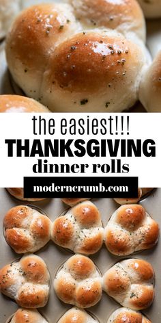 the easyest thanksgiving dinner rolls are made in minutes