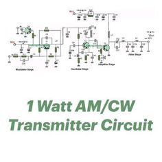 an electronic circuit diagram with the words, 1 watt am / dc transformer circuit