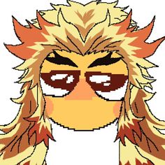 the face of an angry bird with glasses on it's head and long hair