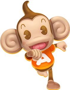 a cartoon monkey with an orange shirt on