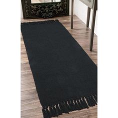 PRICES MAY VARY. Polypropylene Timeless Design: The perfect combination of style and durability, our classic solid color design rug bring home effortless sophistication, perfect for kitchen floor, laundry room, bathroom, entryway, foyer, front door, bedroom, living room, dining room, hallway, office, porch, etc. Boho Tassel Runner Rug: This hand-woven boho area rug is made of skin friendly material, nicely made and woven. A braided texture creates the perfect casual, coastal, farmhouse look. Rev Kitchen Runner Rug Farmhouse, Long Hallway Runners, Black Bathroom Rug, Black Hallway, Foyer Living Room, Door Bedroom, Rugs Runners, Casual Coastal, Hallway Office