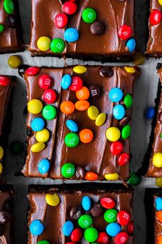 Chocolate Fudge Frosted M&M Brownies - My Messy Kitchen Brownies With Frosting, M M Brownies, Brownie Frosting, Perfect Brownies, Chocolate Fudge Frosting, Brownie Cupcakes, Fudge Frosting, M And M