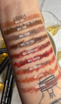 9 Gorgeous MAC Brown Lip Liner Swatches, Review & Comparison Mac Mahogany Lip Liner, Mac Brown Lipstick, Mac Chestnut Lip Liner, Fair Olive Skin