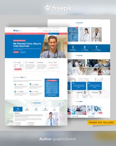 the medical website is open and ready to be used as a template for an advertisement