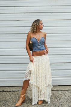 lace is the look of the fall Chic Lace Maxi Skirt For Summer, Summer Lace Ruffled Skirt Bottoms, Flowy Lace Trim Maxi Skirt For Spring, Lace Maxi Skirt For Spring, Bohemian Ruffled Skirt For Spring, Bohemian Fitted Mini Skirt For Day Out, Bohemian Tiered Wrap Skirt For Spring, Chic Long Skirt For Festival, Bohemian Relaxed Wrap Skirt For Spring