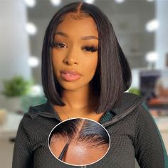 PRICES MAY VARY. [Save Time & Money]: Glueless Bob Wigs Human Hair Pre Plucked Pre Cut, Don't Need Any Glue and Skills, No Harm to Skin. Install Within 30 Seconds. Short Straight Bob Wigs for Black Women Glueless is Very Convenient to Put on or Take off, Friendly for Beginners. [More Comfortable to Wear]: Wear and Go Glueless Wig Use Upgraded 3D Elastic Dome Cap, Skin-Friendly Material Make It Soft and Breathable, More Comfortable to Wear. Medium Size Cap, with A Removable Adjustable Elastic Bel Straight Short Bob, How To Cut Bangs, Bob Lace Front Wigs, Remy Human Hair Wigs, Hair Wigs For Women, Straight Bob, Short Bob Wigs, Wig Human Hair, Lace Closure Wig