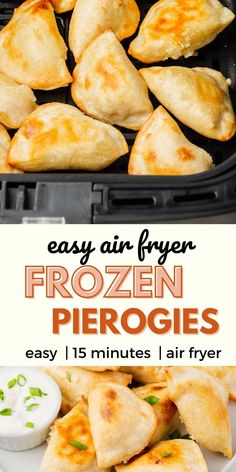 easy air fryer frozen pierogies are the perfect appetizer for any meal