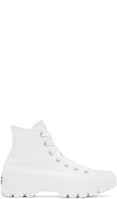 Converse: White Chuck Taylor All Star Lift Low Sneakers | SSENSE Converse For Women, White Chuck Taylors, Chuck Taylor All Star Lift, Run Star Hike, Converse White, High Sneakers, Chuck 70, Low Sneakers, Canvas Sneakers