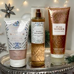 Bath And Body Works Pure Wonder 3 Piece Gift Set. Exfoliating Glow Body Scrub, Mist And Body Cream Lotion. Full Size. New. Sold As Set Only. Perfect Gift For Your Family, Friend, Or Co-Worker! Scents: Iced Rose, Star Jasmine, Warm White Amber Buy With Confidence, I Have Great Reviews, And Ship Quickly With Care. Clean, Non-Smoking Home. Bath And Body Works Pure Wonder Body Care Gift Set Teacher Co Worker Friend Family Floral Holiday Gifts Birthday Fall Winter Christmas Gift For Her Bath And Body Works Sets, Winter Body Care, Pure Wonder, Star Jasmine, Body Lotion Cream, Family Friend, Christmas Gift For Her, Cream Lotion, Gifts Birthday